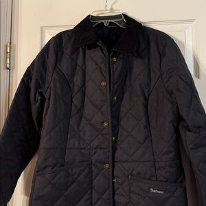 Barbour Textured Jacket in Navy Blue
